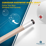 canadian hardwood maple shaft pool cue