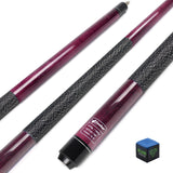 Standard American Pool Cue Stick Set Complete Billiard Kit -Purple,18 Oz