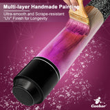 handmade painting pool cue purple