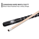 pocustik pool cue black canadian maple shaft