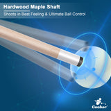 hardwood maple shaft pool cue