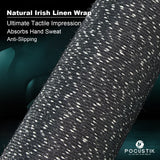 Irish linen wrap pool stick